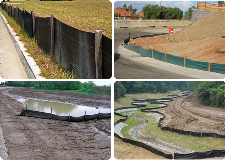 Silt fence